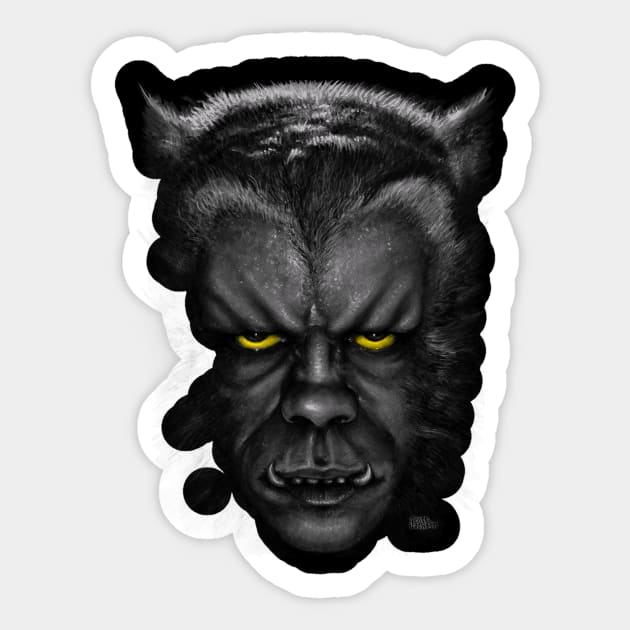 The Werewolf Curse Sticker by monstermangraphic